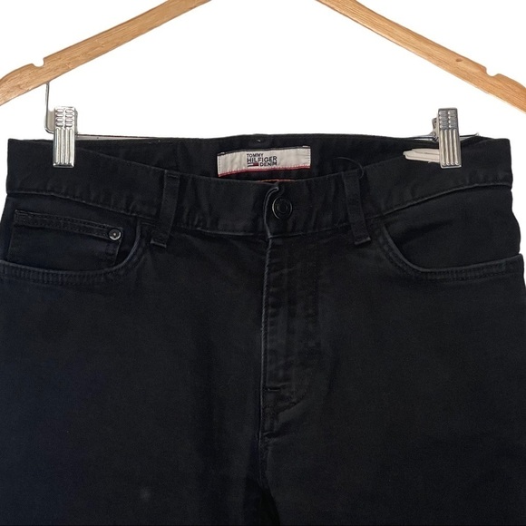 Tommy Hilfiger Men’s 31x30” Black Dark Wash Skinny Denim Jeans - Picture 3 of 11